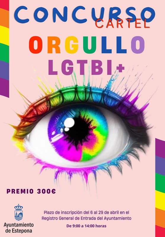 Announcement of the competition for the LGTBI Pride + Estepona 2026 poster in June