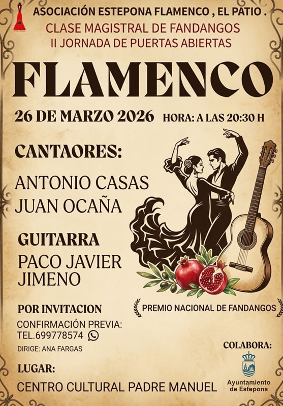 Celebration of the II Open Day ‘Flamenco’ by the Estepona Flamenco Association ‘El Patio’