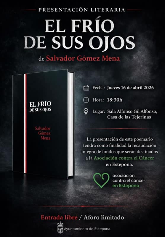 Salvador Gómez Mena introduces his latest poetry collection, ‘The chill of her eyes’, at Casa de Las Tejerinas